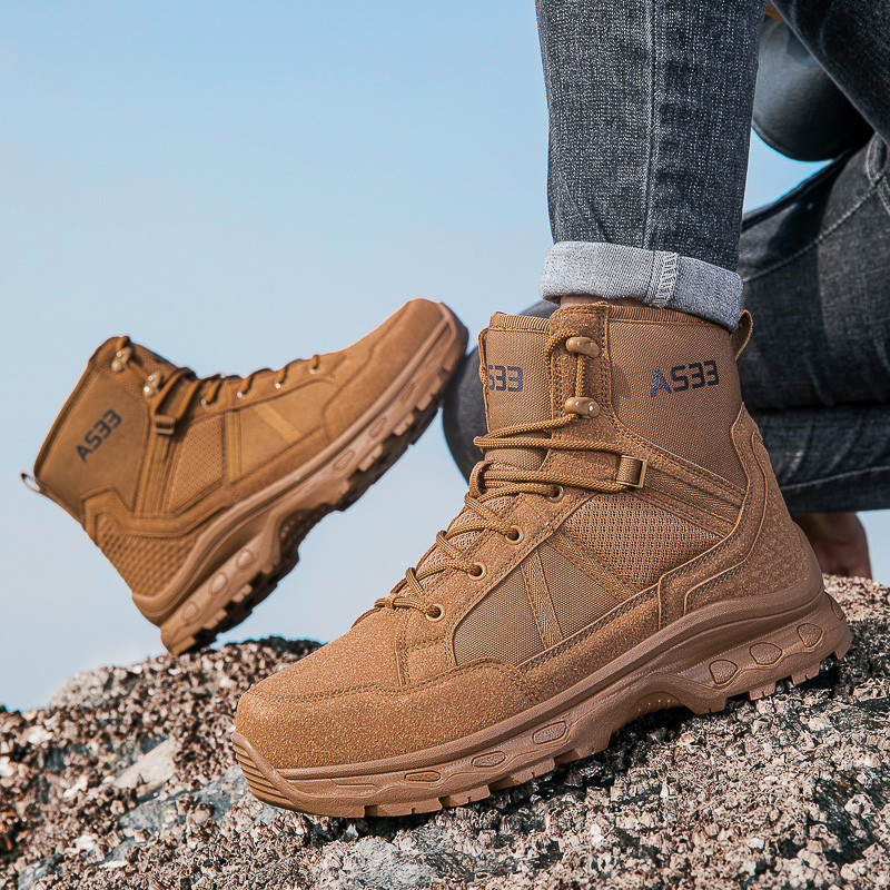Botas táticas militares mascul - Men'S Shoes Zipper avaliação e preço
