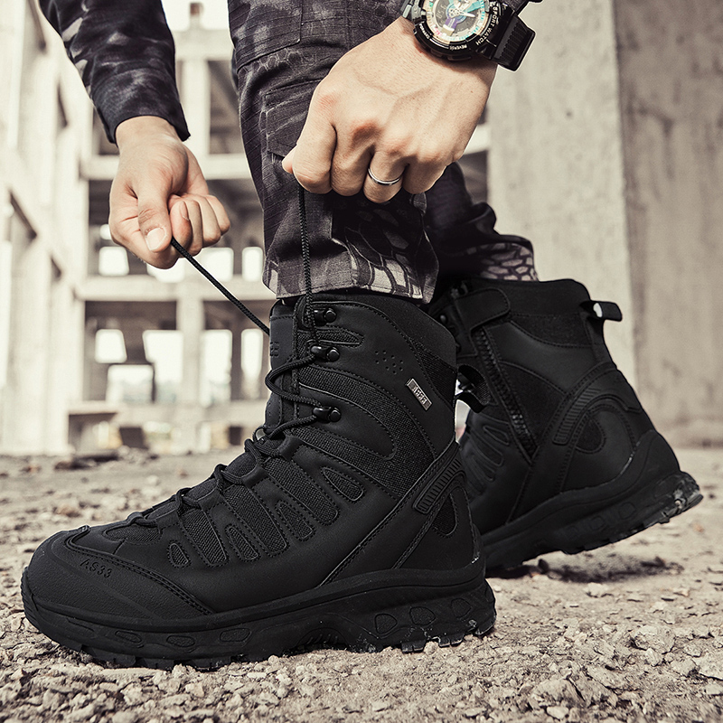 Novos homens botas táticas mar - Men'S Shoes Zipper avaliação e preço