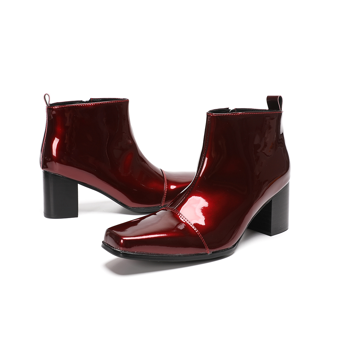 Botas de cano curto masculinas - Men'S Shoes Zipper avaliação e preço