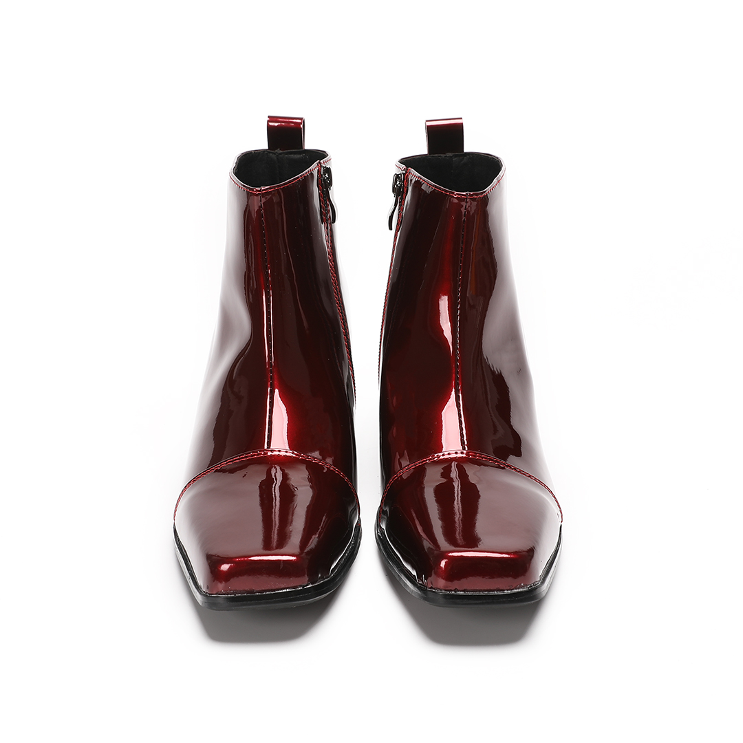 Botas de cano curto masculinas - Men'S Shoes Zipper avaliação e preço
