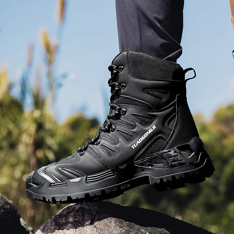 Botas táticas de caminhada ao  - Hiking Boot Waterproof avaliação e preço